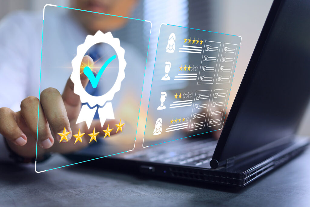 Quality assurance and customer satisfaction in star rating surve
